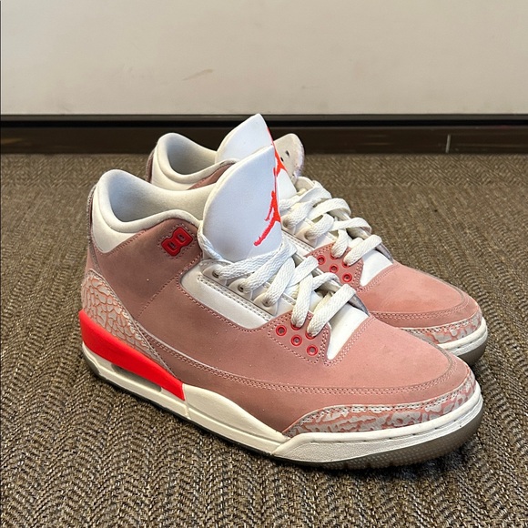 Nike | Shoes | Air Jordan Retro 3 Rust Pink Sneakers | Poshmark